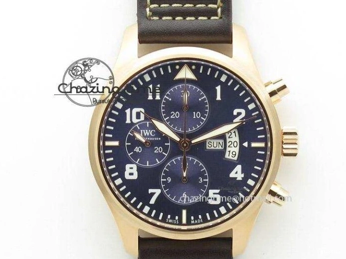 MIROTIME 0510 Popular Big Pilot Real PR IW502706 RG YLF 1:1 Best Edition Brown Dial On Calfskin Strap A 7223